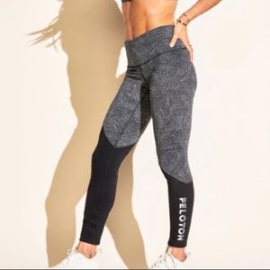 Peloton Lululemon Wunder Under Colorblock Leggings